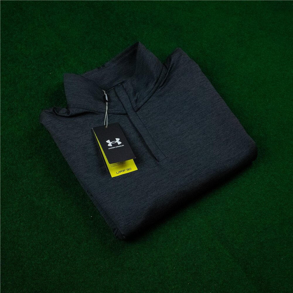 NWT Under Armour Golf Dark Grey Quarter Zip
